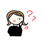 秋冬の女の子（個別スタンプ：11）