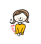 秋冬の女の子（個別スタンプ：12）