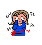 秋冬の女の子（個別スタンプ：14）