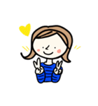 秋冬の女の子（個別スタンプ：15）