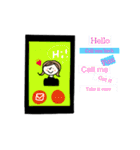 秋冬の女の子（個別スタンプ：18）