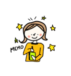 秋冬の女の子（個別スタンプ：20）