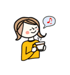 秋冬の女の子（個別スタンプ：22）