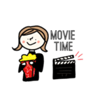 秋冬の女の子（個別スタンプ：25）