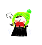 秋冬の女の子（個別スタンプ：32）