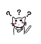 シンプルな猫のスタンプ(仕事編)（個別スタンプ：16）