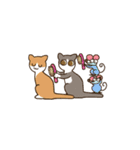 ユーモラスな猫たちの日常の物語（個別スタンプ：5）