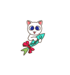 ユーモラスな猫たちの日常の物語（個別スタンプ：10）