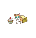 ユーモラスな猫たちの日常の物語（個別スタンプ：11）