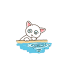 ユーモラスな猫たちの日常の物語（個別スタンプ：18）
