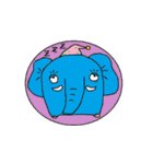 円の中の動物たち（個別スタンプ：12）