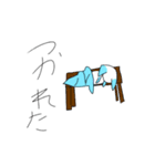 お猫の青のお仲間達（個別スタンプ：5）