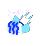 お猫の青のお仲間達（個別スタンプ：6）