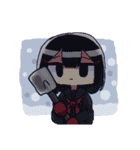 冬と何らかと女の子のスタンプ（個別スタンプ：13）