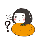のんきな少しおしゃれな彼女（個別スタンプ：11）