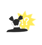 背中で語るスタンプ（個別スタンプ：5）