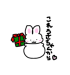 ゆるふわ。らくがきうさちゃん（個別スタンプ：5）