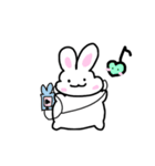 ゆるふわ。らくがきうさちゃん（個別スタンプ：6）