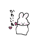 ゆるふわ。らくがきうさちゃん（個別スタンプ：8）