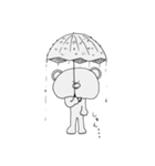 ややシャイなくま（個別スタンプ：8）