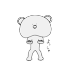 ややシャイなくま（個別スタンプ：9）