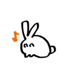 表情豊かなしろくろうさぎ（個別スタンプ：9）