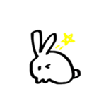 表情豊かなしろくろうさぎ（個別スタンプ：15）