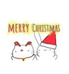 ねこピとうさチムのクリスマス（個別スタンプ：1）