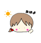 ふわふわる～ん♡な女の子スタンプ（個別スタンプ：1）
