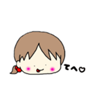 ふわふわる～ん♡な女の子スタンプ（個別スタンプ：3）