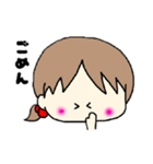 ふわふわる～ん♡な女の子スタンプ（個別スタンプ：9）