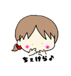 ふわふわる～ん♡な女の子スタンプ（個別スタンプ：19）