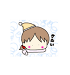 ふわふわる～ん♡な女の子スタンプ（個別スタンプ：24）