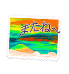 富士山を染めたよ（個別スタンプ：16）