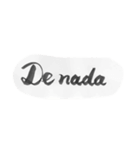 基本スペイン語 （書道）（個別スタンプ：12）