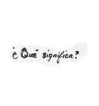 基本スペイン語 （書道）（個別スタンプ：18）
