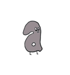 退屈な文字たち（個別スタンプ：1）
