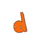 退屈な文字たち（個別スタンプ：4）
