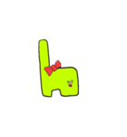退屈な文字たち（個別スタンプ：8）