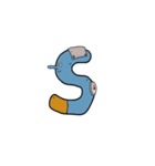 退屈な文字たち（個別スタンプ：19）