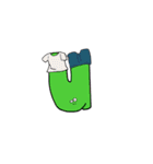 退屈な文字たち（個別スタンプ：21）