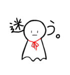 赤いリボンのてるてるぼうず（個別スタンプ：3）