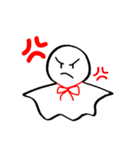 赤いリボンのてるてるぼうず（個別スタンプ：7）
