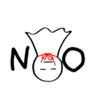 赤いリボンのてるてるぼうず（個別スタンプ：8）