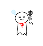 赤いリボンのてるてるぼうず（個別スタンプ：11）