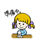 赤いリボンのてるてるぼうず（個別スタンプ：14）