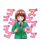 もぐささん（食い意地女子）（個別スタンプ：1）