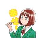 もぐささん（食い意地女子）（個別スタンプ：8）