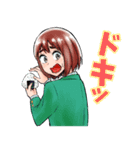 もぐささん（食い意地女子）（個別スタンプ：32）