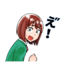 もぐささん（食い意地女子）（個別スタンプ：34）